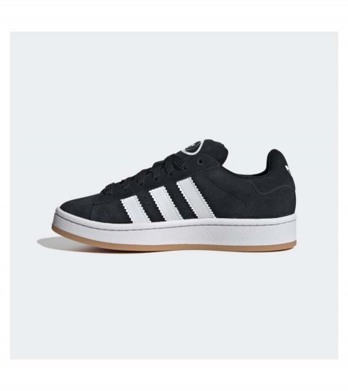 Zapatillas Adidas Campus 00s en color negro y blanco, con diseño retro actualizado.