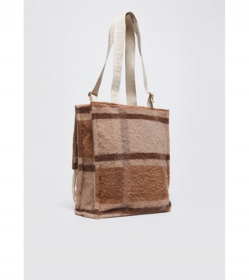 Bolso Tote Liujo para Mujer en beige claro con Mezcla de Lana – Estilo elegante y sofisticado para el día a día.