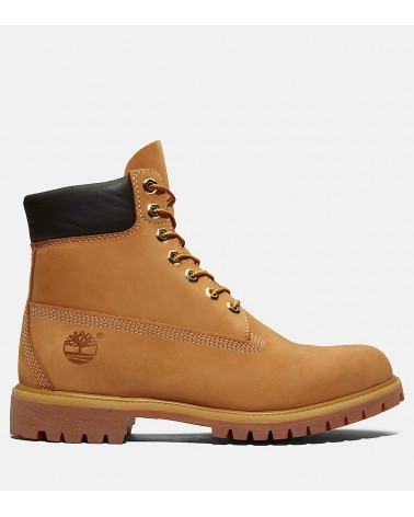 Vista Frontal de las Botas Timberland 6 Inch Premium con Cierre de Cordones – Protección y confort en cada paso.