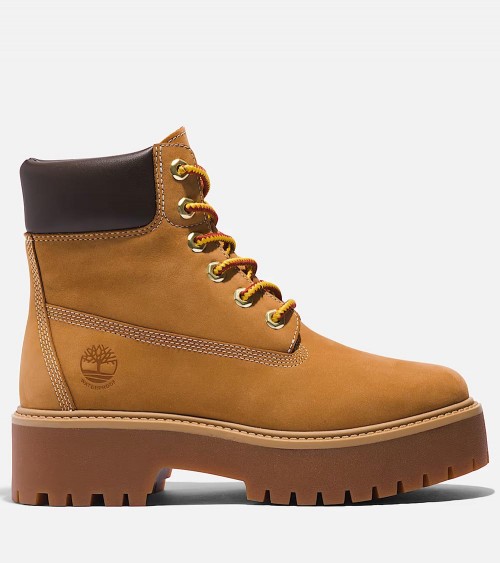 Botas Impermeables Timberland Stone Street 6 Inch en Amarillo para Mujer – Comodidad y estilo sostenible en cualquier clima.