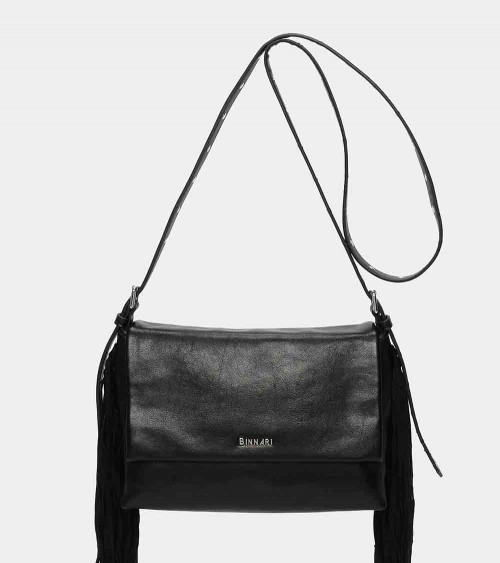 Binnari Bolso Bandolera Solapa Mijas 20382 Mujer Negro