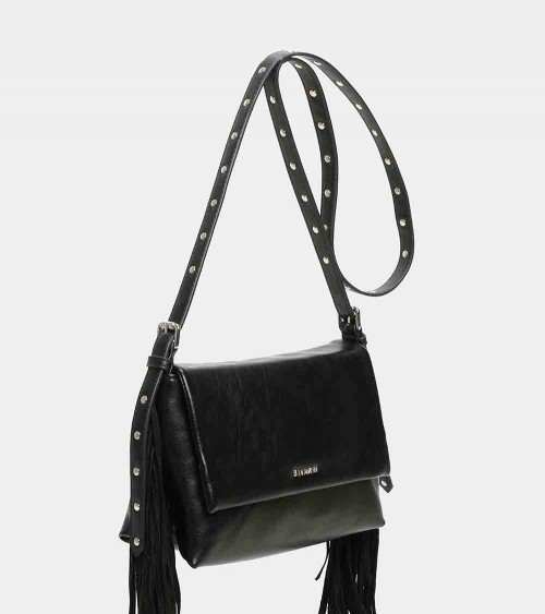 Binnari Bolso Bandolera Solapa Mijas 20382 Mujer Negro