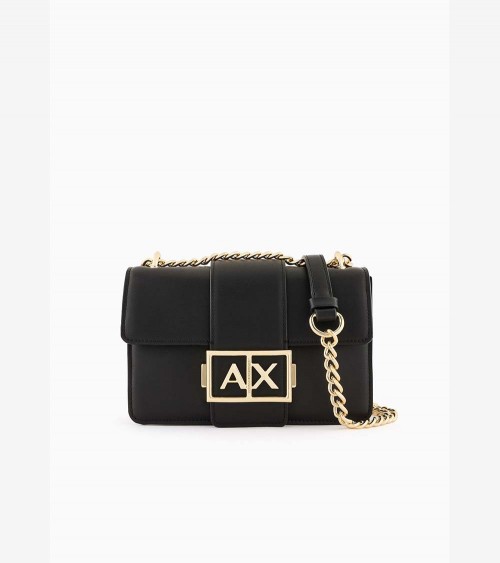 Armani Exchange Bolso Bandolera Pequeño Negro Mujer