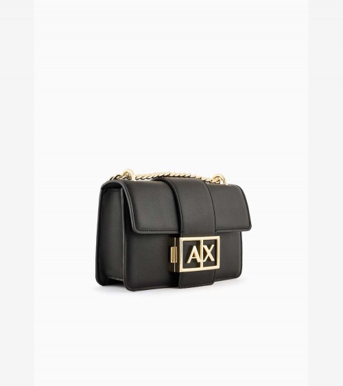 Armani Exchange Bolso Bandolera Pequeño Negro Mujer