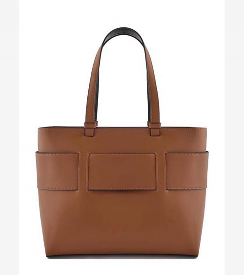 Armani Exchange Buckle Bolso Shopper en color whisky, elegante y práctico para mujeres modernas.