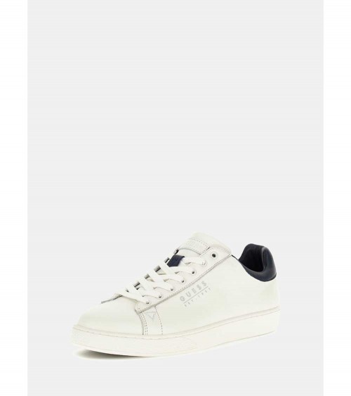 Guess Zapatillas Deportivas Hombre Nola Blanco - Piel Auténtica