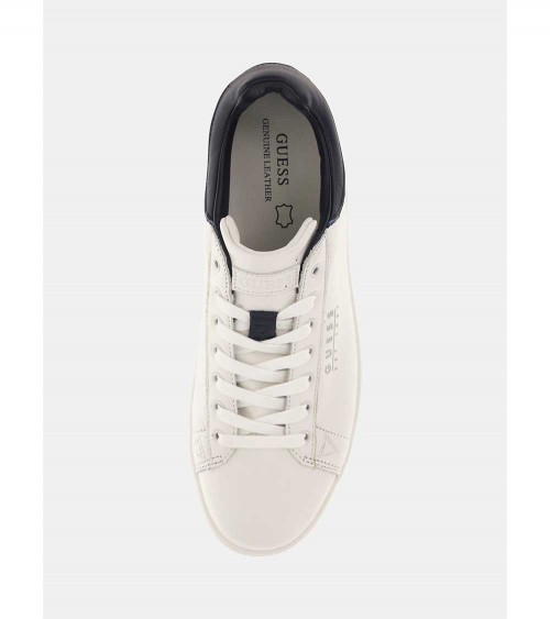 Guess Zapatillas Deportivas Hombre Nola Blanco - Piel Auténtica