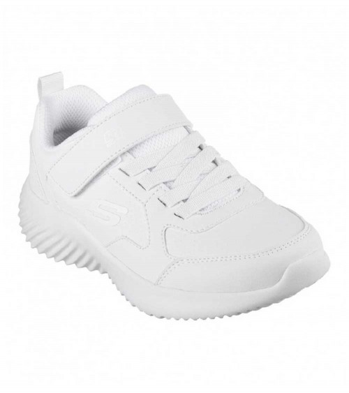 Skechers Deportivo Cordon Velcro Blanco Bounder Power Study