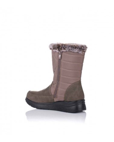 Botas con cuña Mysoft Confort System para mujer en color taupe