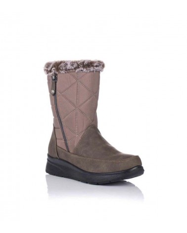 Mysoft  Botas con cuña - Confort System Mujer Taupe