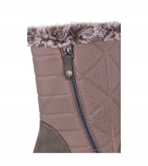 Mysoft  Botas con cuña - Confort System Mujer Taupe