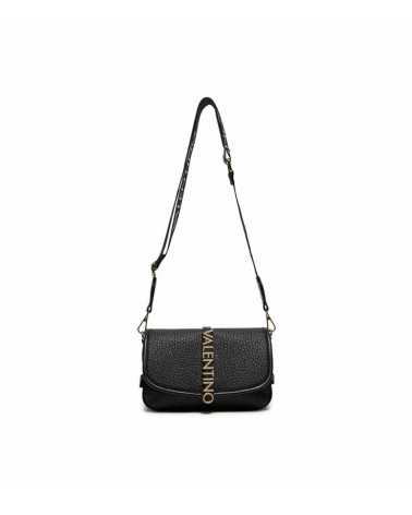 Bolso Valentino en negro con correa ajustable y desmontable, ideal para usar como bandolera.