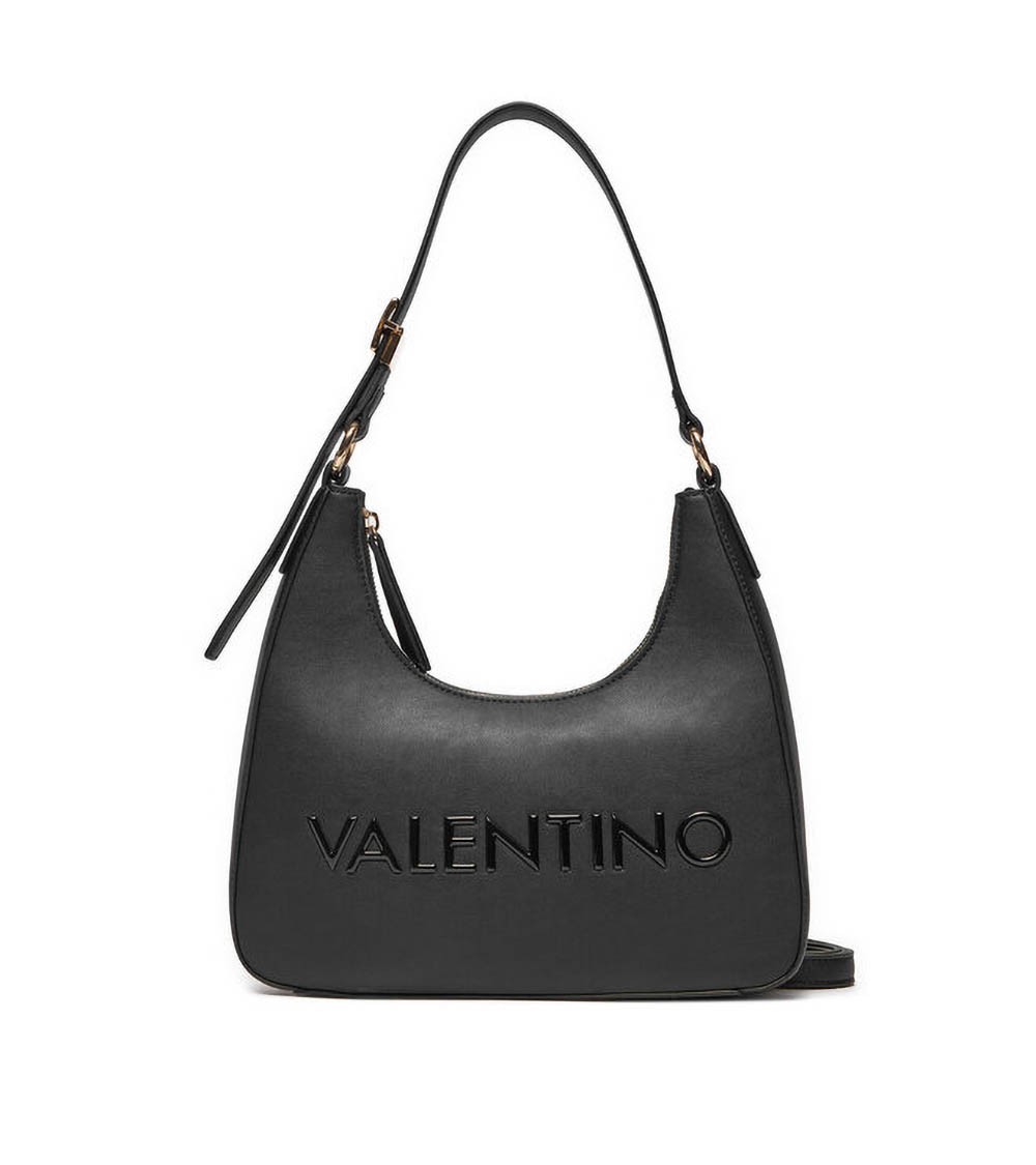 Vista frontal del bolso Valentino Neasy Re en negro.