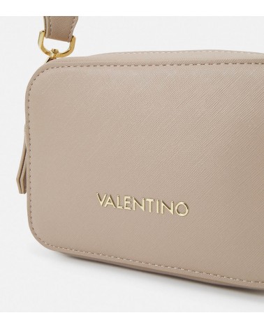 Diseño compacto y elegante de Valentino Bags beige.
Detalle Logo