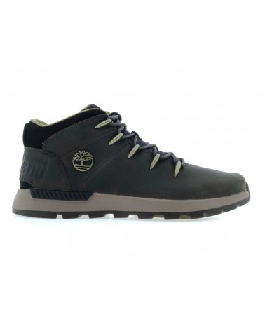 Color Vista de las zapatillas Timberland Sprint Trekker en gris con cuero premium.