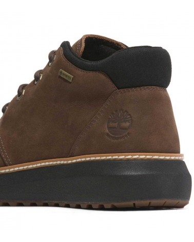 Detalle del forro ReBOTL y materiales sostenibles de las botas Timberland.