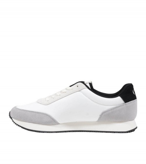 Zapatillas Calvin Klein Retro Runner Iconic para hombre en blanco y gris.